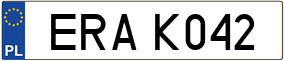 Trailer License Plate
